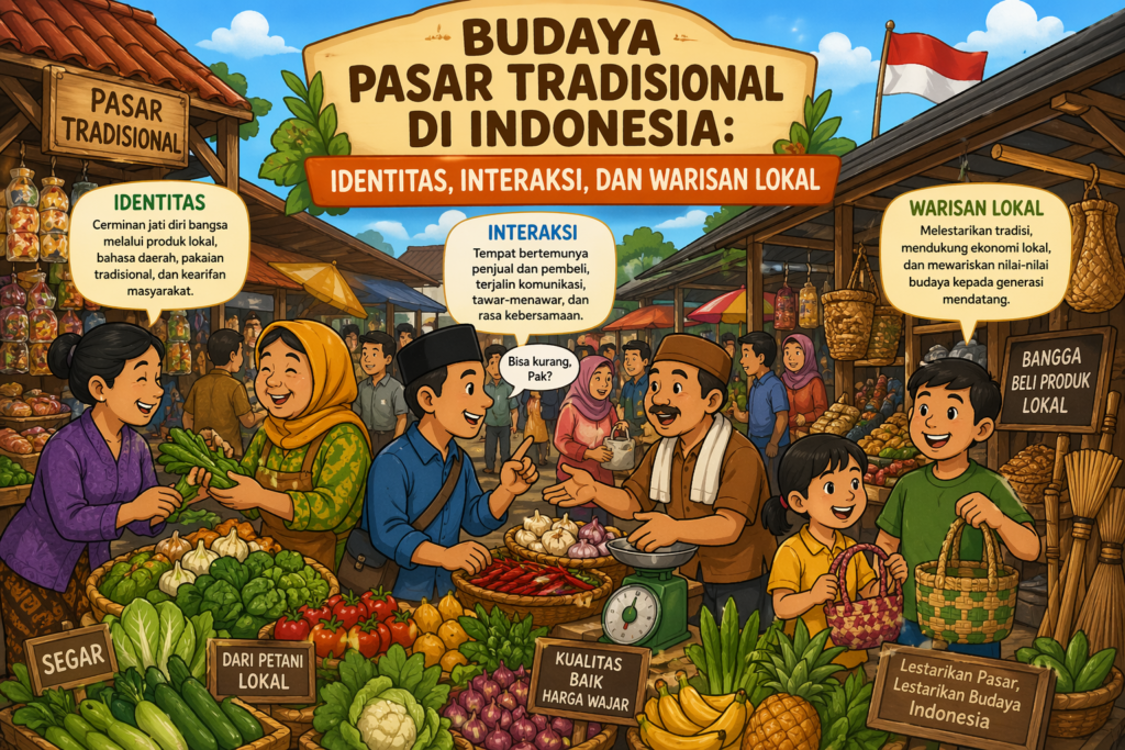 Budaya Pasar Tradisional di Indonesia: Identitas, Interaksi, dan Warisan Lokal