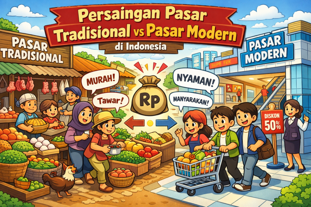Persaingan Pasar Tradisional dan Pasar Modern di Indonesia