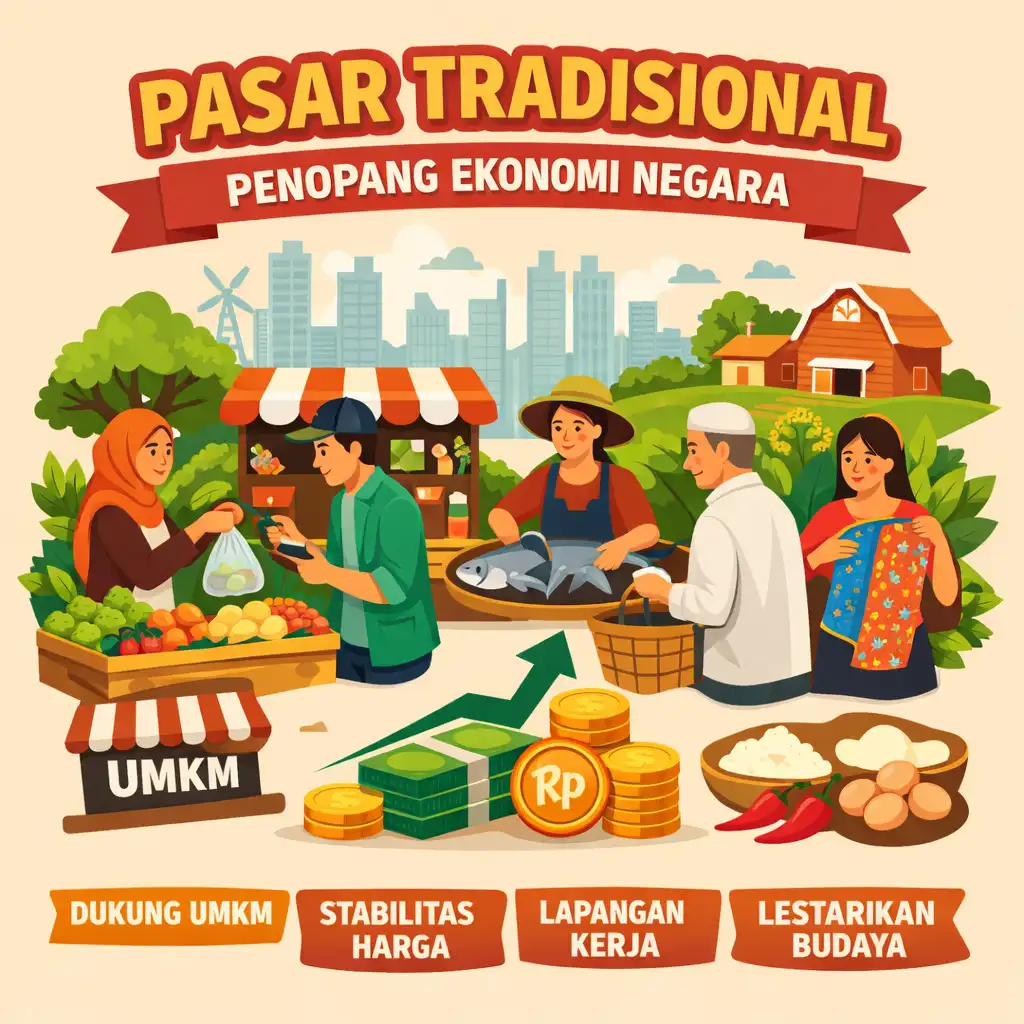 Pasar Tradisional sebagai Penopang Ekonomi Negara